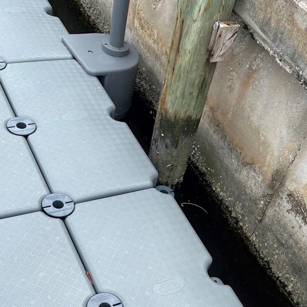 floating dock post
