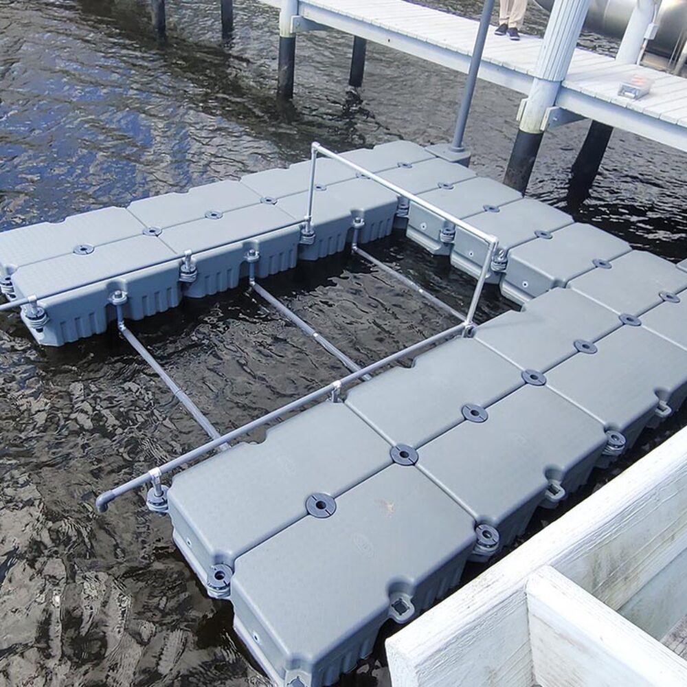 floating kayak dock kit from gulf stream docks