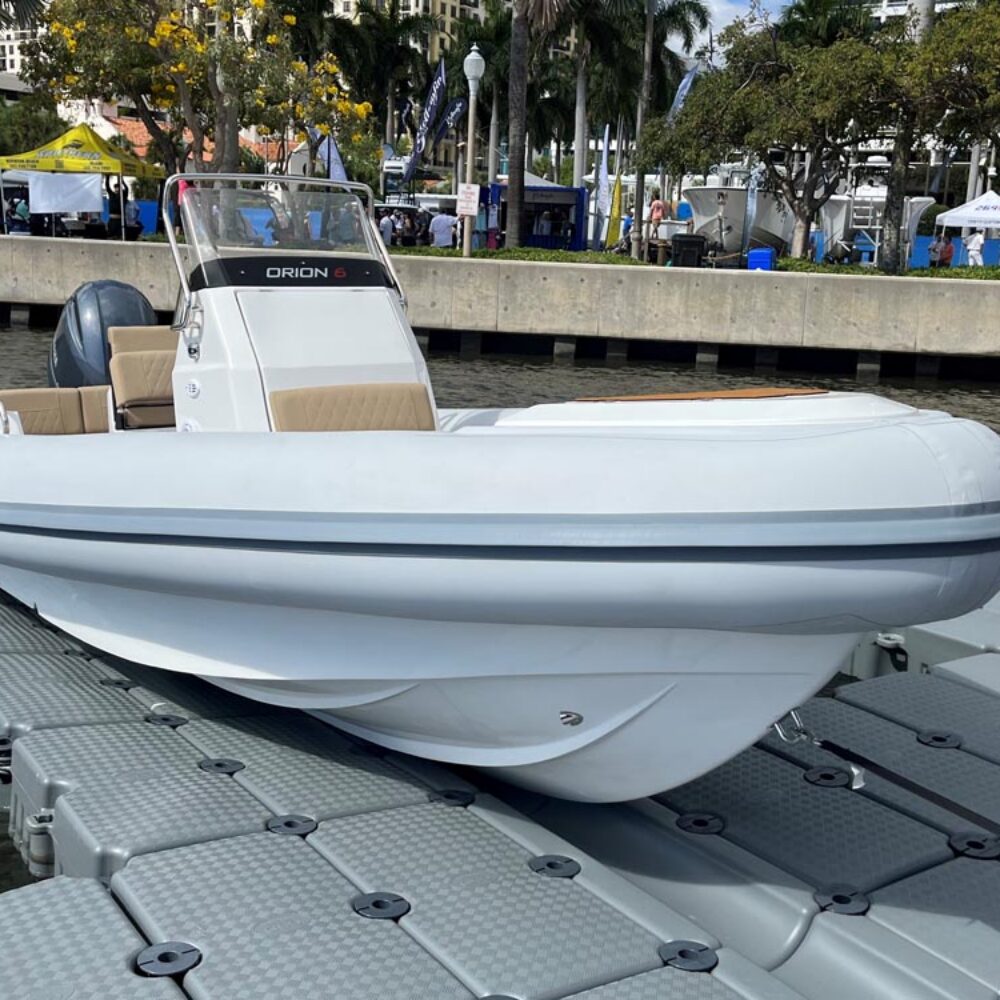 24' boat on floating dock